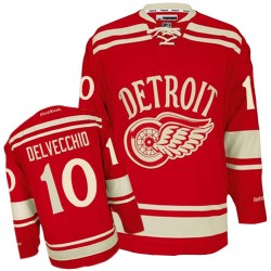 Adult Authentic Detroit Red Wings Alex Delvecchio Red 2014 Winter Classic Official Reebok Jersey