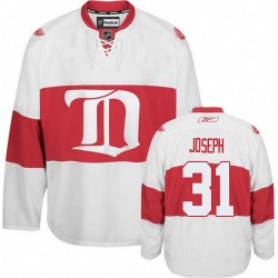 Adult Authentic Detroit Red Wings Curtis Joseph White Third Winter Classic Official Reebok Jersey