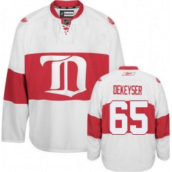 Adult Authentic Detroit Red Wings Danny DeKeyser White Third Winter Classic Official Reebok Jersey
