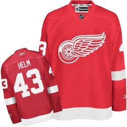 Adult Authentic Detroit Red Wings Darren Helm Red Home Official Reebok Jersey