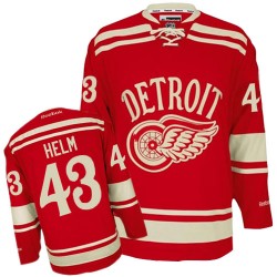 Adult Authentic Detroit Red Wings Darren Helm Red 2014 Winter Classic Official Reebok Jersey