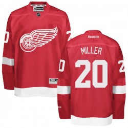 Adult Authentic Detroit Red Wings Drew Miller Red Home Official Reebok Jersey