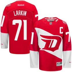 Adult Premier Detroit Red Wings Dylan Larkin Red 2016 Stadium Series Official Reebok Jersey