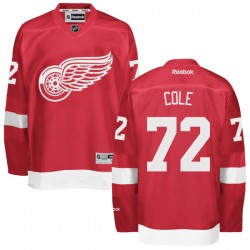 Adult Authentic Detroit Red Wings Erik Cole Red Home Official Reebok Jersey