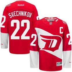 Adult Authentic Detroit Red Wings Evgeny Svechnikov Red 2016 Stadium Series Official Reebok Jersey