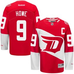 Adult Authentic Detroit Red Wings Gordie Howe Red 2016 Stadium Series Official Reebok Jersey