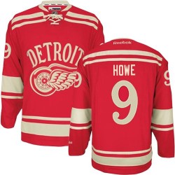 Adult Authentic Detroit Red Wings Gordie Howe Red 2014 Winter Classic Official Reebok Jersey