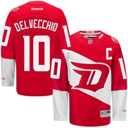 Adult Authentic Detroit Red Wings Alex Delvecchio Red 2016 Stadium Series Official Reebok Jersey