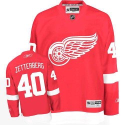 Adult Premier Detroit Red Wings Henrik Zetterberg Red Home Official Reebok Jersey