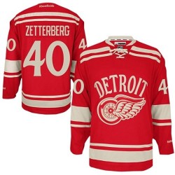 Adult Authentic Detroit Red Wings Henrik Zetterberg Red 2014 Winter Classic Official Reebok Jersey