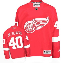 Youth Authentic Detroit Red Wings Henrik Zetterberg Red Home Official Reebok Jersey