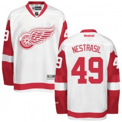 Adult Premier Detroit Red Wings Andrej Nestrasil White Away Official Reebok Jersey