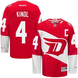 Adult Premier Detroit Red Wings Jakub Kindl Red 2016 Stadium Series Official Reebok Jersey