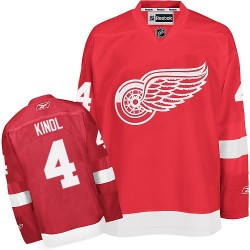 Adult Premier Detroit Red Wings Jakub Kindl Red Home Official Reebok Jersey