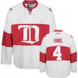 Adult Authentic Detroit Red Wings Jakub Kindl White Third Winter Classic Official Reebok Jersey