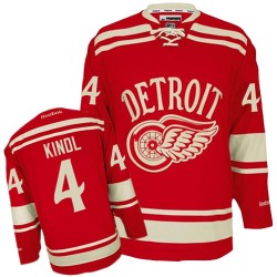 Adult Authentic Detroit Red Wings Jakub Kindl Red 2014 Winter Classic Official Reebok Jersey