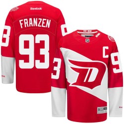 Adult Authentic Detroit Red Wings Johan Franzen Red 2016 Stadium Series Official Reebok Jersey