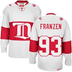 Adult Premier Detroit Red Wings Johan Franzen White Winter Classic Throwback Official CCM Jersey
