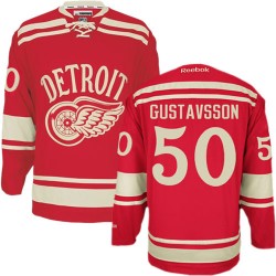 Adult Premier Detroit Red Wings Jonas Gustavsson Red 2014 Winter Classic Official Reebok Jersey