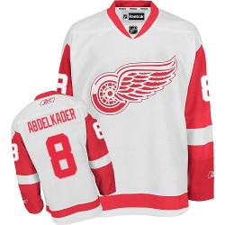 Adult Authentic Detroit Red Wings Justin Abdelkader White Away Official Reebok Jersey