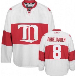 Adult Premier Detroit Red Wings Justin Abdelkader White Third Winter Classic Official Reebok Jersey