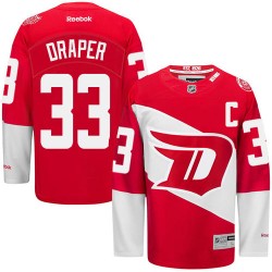 Adult Authentic Detroit Red Wings Kris Draper Red 2016 Stadium Series Official Reebok Jersey