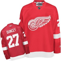 Adult Authentic Detroit Red Wings Kyle Quincey Red Home Official Reebok Jersey