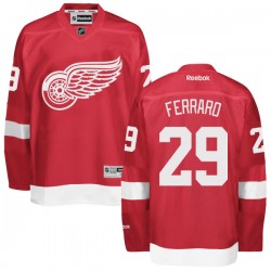 Adult Authentic Detroit Red Wings Landon Ferraro Red Home Official Reebok Jersey