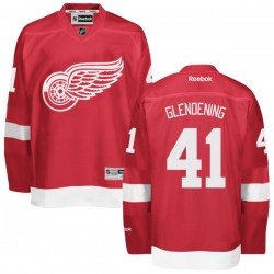 Adult Authentic Detroit Red Wings Luke Glendening Red Home Official Reebok Jersey