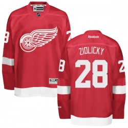 Adult Authentic Detroit Red Wings Marek Zidlicky Red Home Official Reebok Jersey