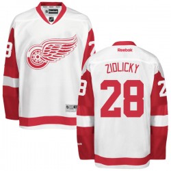 Adult Premier Detroit Red Wings Marek Zidlicky White Away Official Reebok Jersey