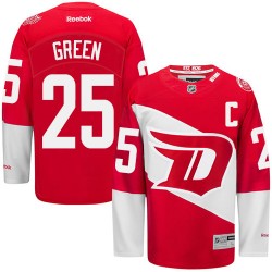 Adult Authentic Detroit Red Wings Mike Green Green Red 2016 Stadium Series Official Reebok Jersey