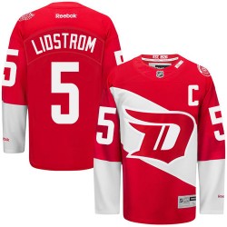 Adult Authentic Detroit Red Wings Nicklas Lidstrom Red 2016 Stadium Series Official Reebok Jersey