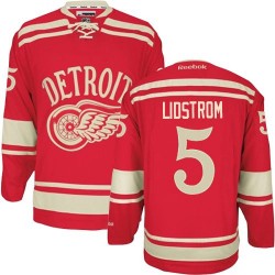 Adult Authentic Detroit Red Wings Nicklas Lidstrom Red 2014 Winter Classic Official Reebok Jersey