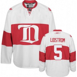 Youth Authentic Detroit Red Wings Nicklas Lidstrom White Third Winter Classic Official Reebok Jersey