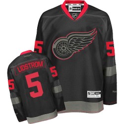 Adult Authentic Detroit Red Wings Nicklas Lidstrom Black Ice Official Reebok Jersey