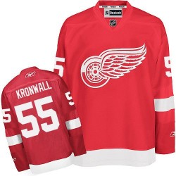 Adult Authentic Detroit Red Wings Niklas Kronwall Red Home Official Reebok Jersey