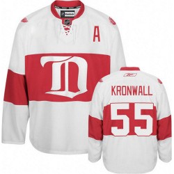 Adult Authentic Detroit Red Wings Niklas Kronwall White Third Winter Classic Official Reebok Jersey