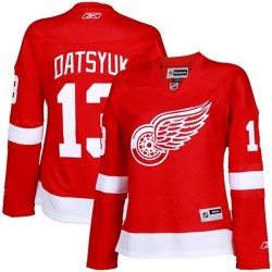 Women's Authentic Detroit Red Wings Pavel Datsyuk Red Home Official Reebok Jersey