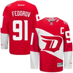 Adult Premier Detroit Red Wings Sergei Fedorov Red 2016 Stadium Series Official Reebok Jersey