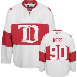 Adult Authentic Detroit Red Wings Stephen Weiss White Third Winter Classic Official Reebok Jersey