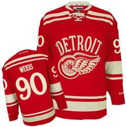 Adult Authentic Detroit Red Wings Stephen Weiss Red 2014 Winter Classic Official Reebok Jersey
