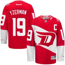 Adult Authentic Detroit Red Wings Steve Yzerman Red 2016 Stadium Series Official Reebok Jersey