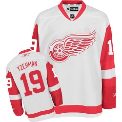 Adult Authentic Detroit Red Wings Steve Yzerman White Away Official Reebok Jersey
