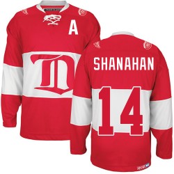 Adult Authentic Detroit Red Wings Brendan Shanahan Red Winter Classic Throwback Official CCM Jersey