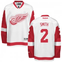 Adult Authentic Detroit Red Wings Brendan Smith White Away Official Reebok Jersey