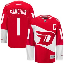 Adult Premier Detroit Red Wings Terry Sawchuk Red 2016 Stadium Series Official Reebok Jersey