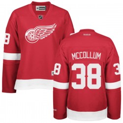 Women's Authentic Detroit Red Wings Tom Mccollum Red Home Official Reebok Jersey