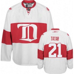 Adult Authentic Detroit Red Wings Tomas Tatar White Third Winter Classic Official Reebok Jersey