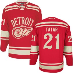Adult Authentic Detroit Red Wings Tomas Tatar Red 2014 Winter Classic Official Reebok Jersey